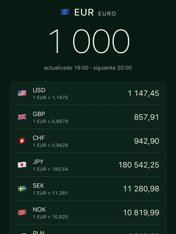 Divisas · iPhone