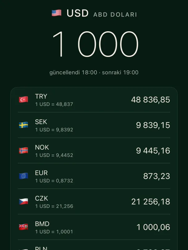 Döviz · iPhone